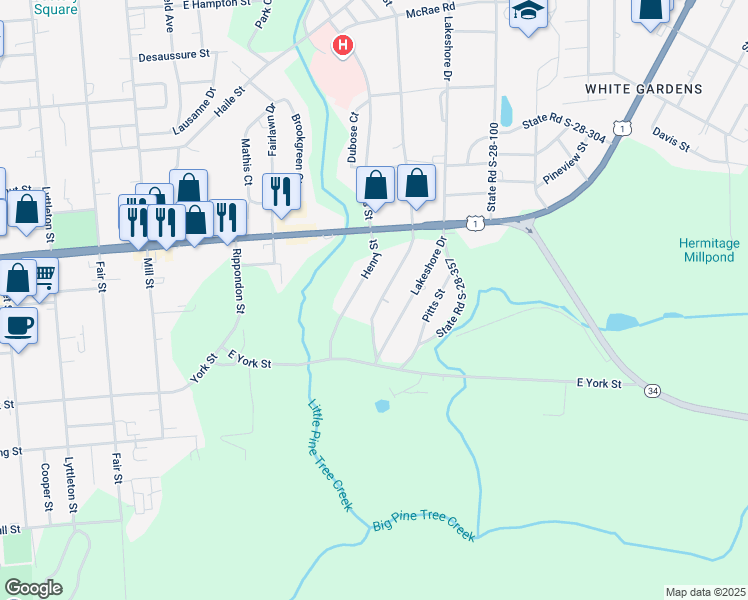map of restaurants, bars, coffee shops, grocery stores, and more near 29 Gardner Street in Camden