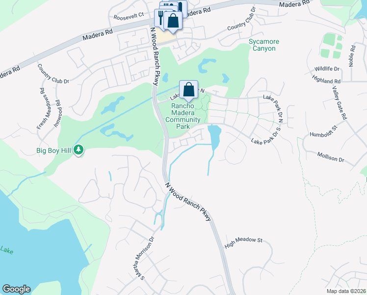 map of restaurants, bars, coffee shops, grocery stores, and more near 468 Shelburne Lane in Simi Valley