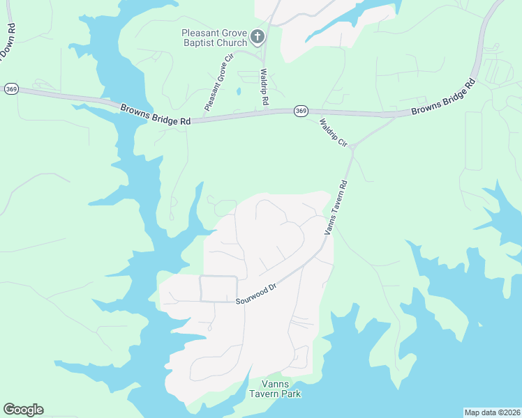 map of restaurants, bars, coffee shops, grocery stores, and more near 9055 Yellow Pine Court in Gainesville