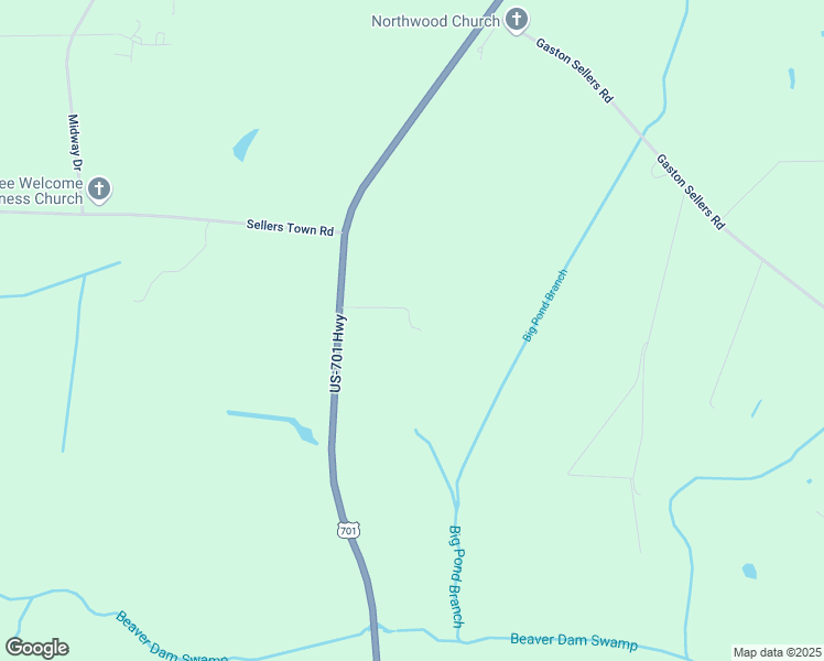 map of restaurants, bars, coffee shops, grocery stores, and more near 199 Ned Inman Road in Whiteville