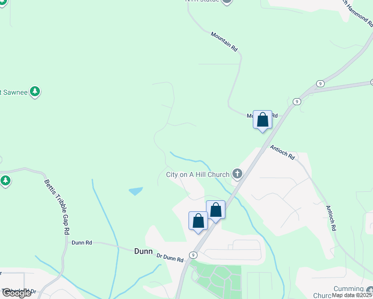 map of restaurants, bars, coffee shops, grocery stores, and more near 1630 Hughes Drive in Cumming