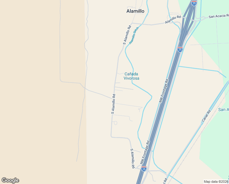 map of restaurants, bars, coffee shops, grocery stores, and more near 86 South Alamillo Road in San Acacia
