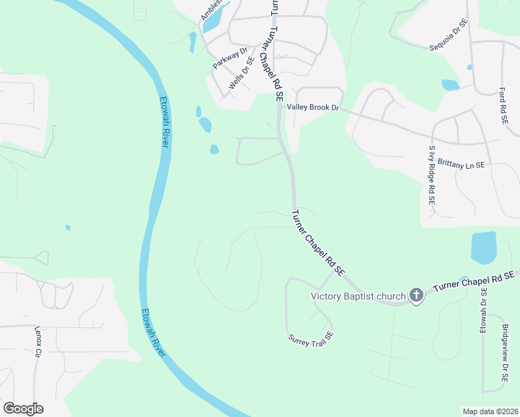 map of restaurants, bars, coffee shops, grocery stores, and more near 23 Oakfield Drive Southeast in Rome