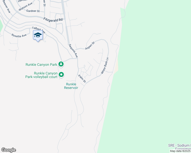 map of restaurants, bars, coffee shops, grocery stores, and more near 303 Almond Lane in Simi Valley