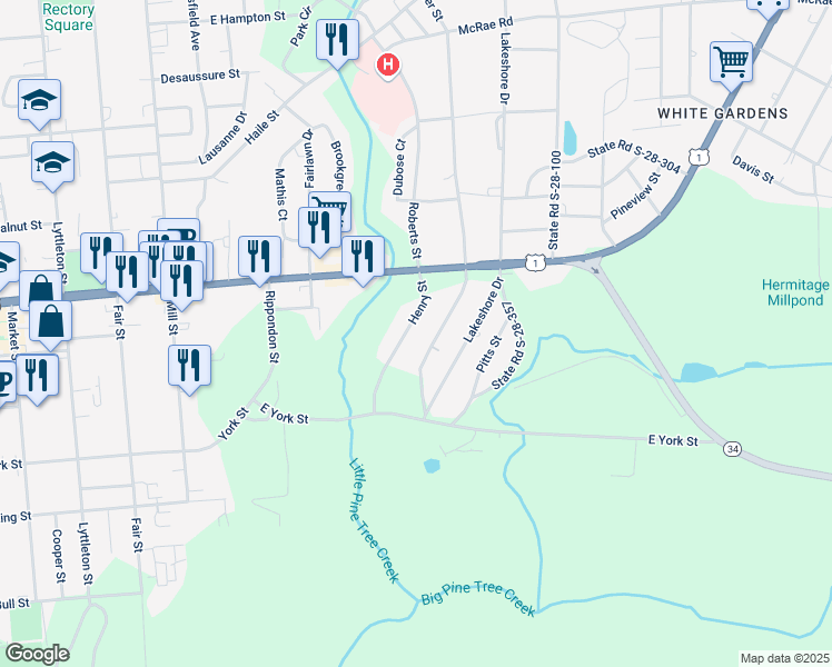 map of restaurants, bars, coffee shops, grocery stores, and more near 29 Gardner Street in Camden