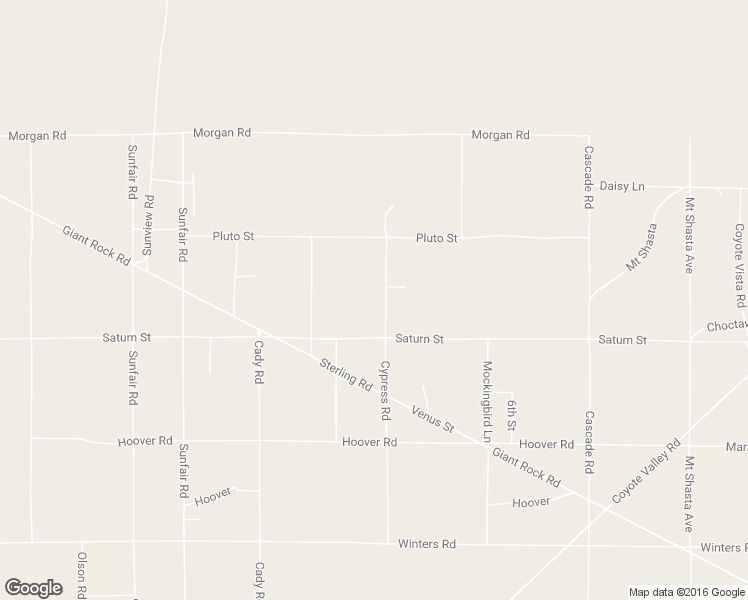 map of restaurants, bars, coffee shops, grocery stores, and more near 410 Cypress Road in Joshua Tree