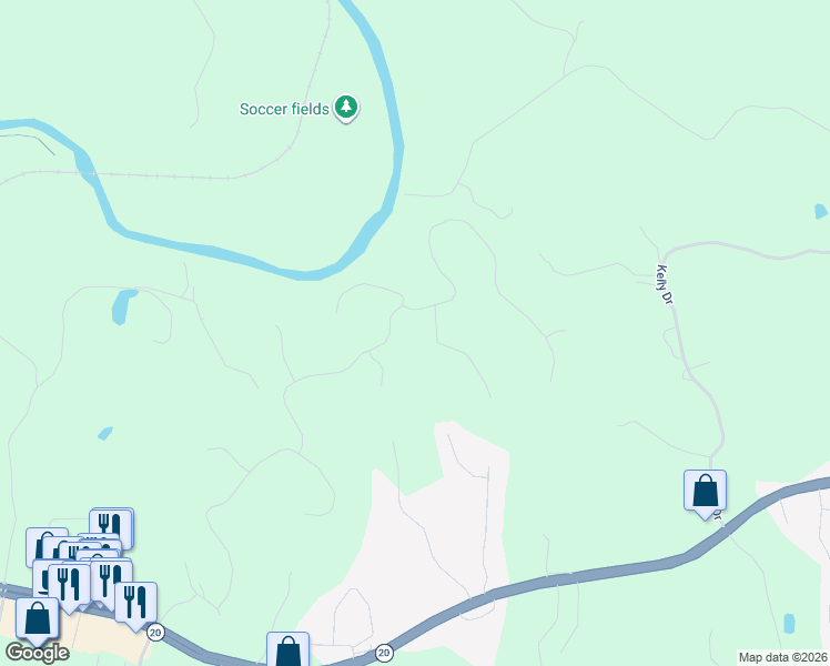 map of restaurants, bars, coffee shops, grocery stores, and more near 800 Waterford Estates Manor in Canton
