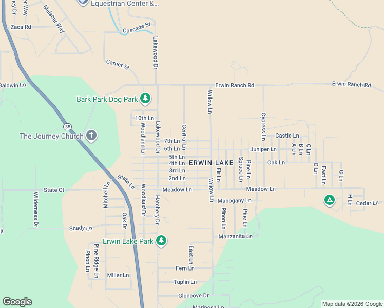 map of restaurants, bars, coffee shops, grocery stores, and more near 2163 5th Lane in Big Bear