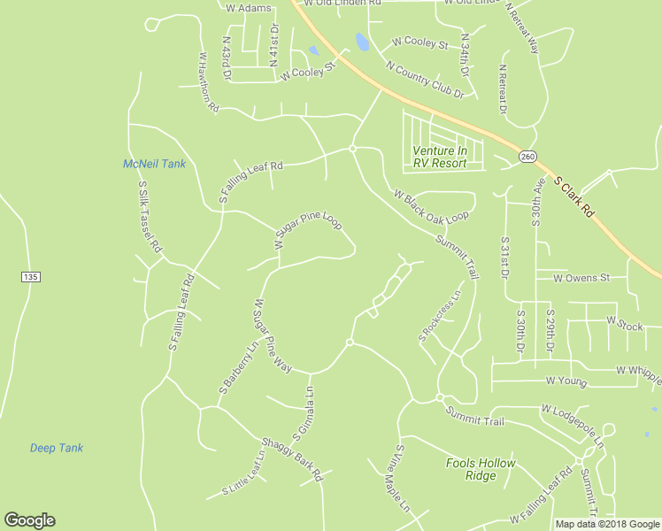 map of restaurants, bars, coffee shops, grocery stores, and more near 4010 Sugar Pine Loop in Show Low