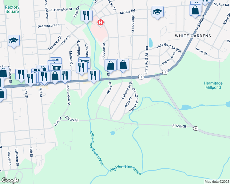 map of restaurants, bars, coffee shops, grocery stores, and more near 23 Gardner Street in Camden