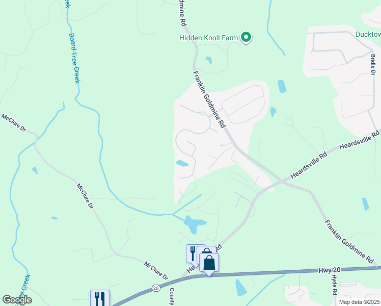 map of restaurants, bars, coffee shops, grocery stores, and more near 5825 Winding Lakes Drive in Cumming