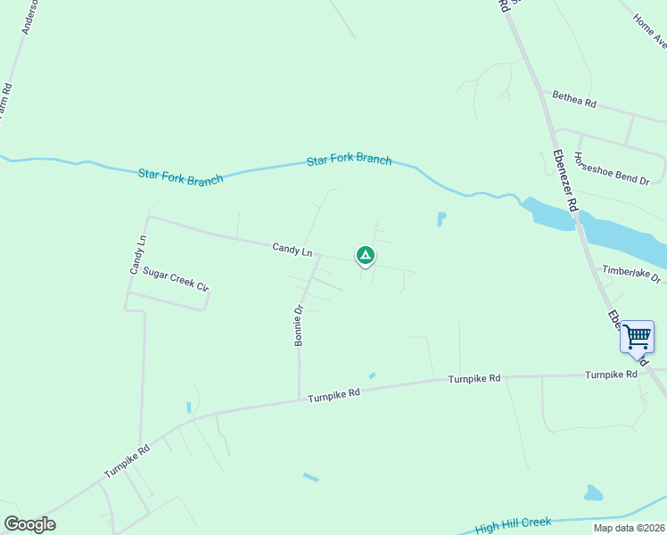 map of restaurants, bars, coffee shops, grocery stores, and more near 1753 Candy Lane in Florence