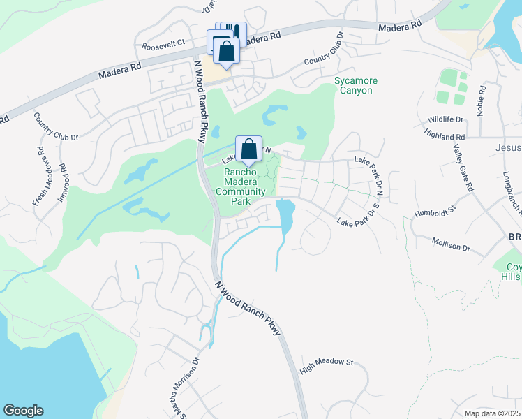 map of restaurants, bars, coffee shops, grocery stores, and more near 420 Huyler Lane in Simi Valley