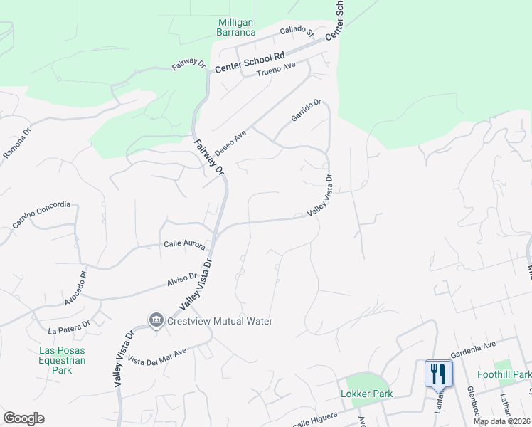 map of restaurants, bars, coffee shops, grocery stores, and more near 525 Valley Vista Drive in Camarillo