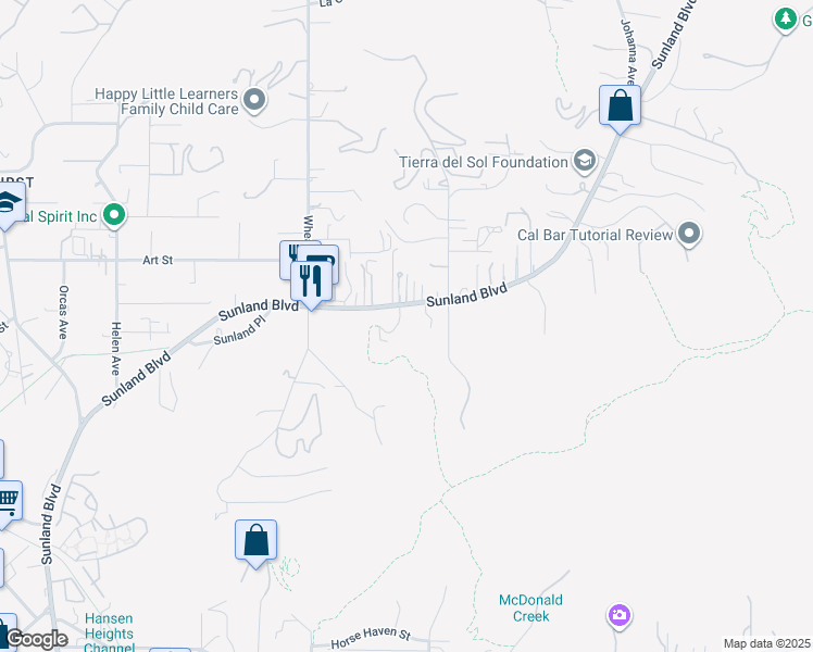 map of restaurants, bars, coffee shops, grocery stores, and more near 9732 Rotta Avenue in Los Angeles