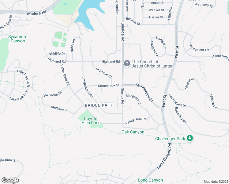 map of restaurants, bars, coffee shops, grocery stores, and more near 376 Oldstone Court in Simi Valley