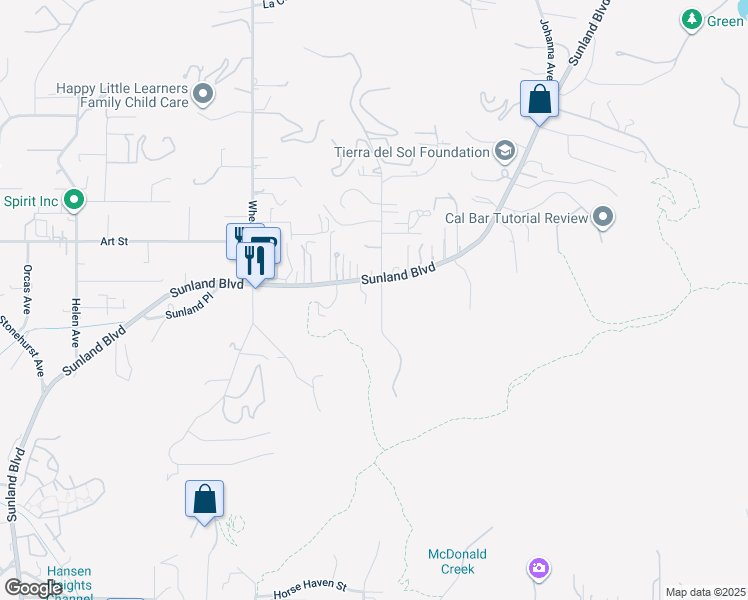 map of restaurants, bars, coffee shops, grocery stores, and more near 9733 Wornom Avenue in Los Angeles