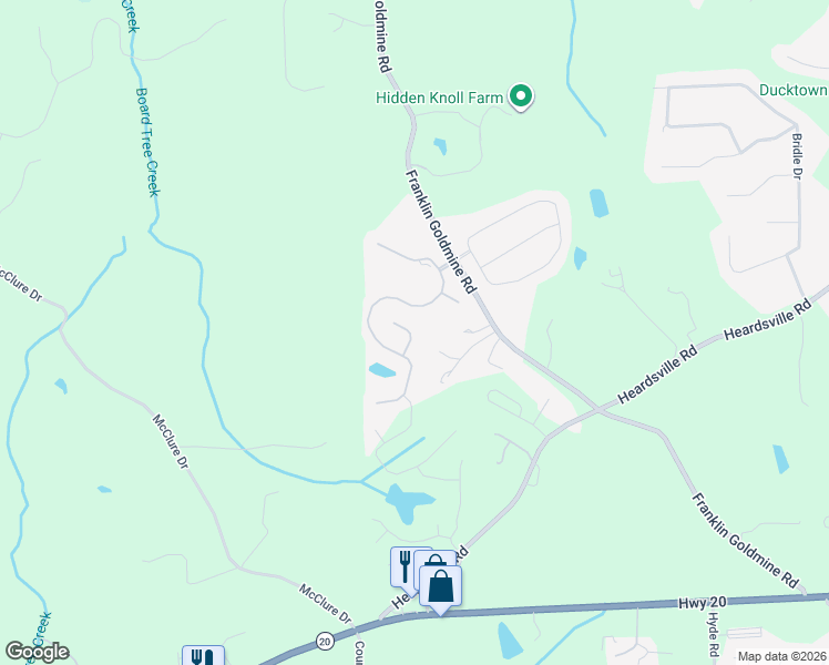 map of restaurants, bars, coffee shops, grocery stores, and more near 5930 Hidden Ridge Court in Cumming