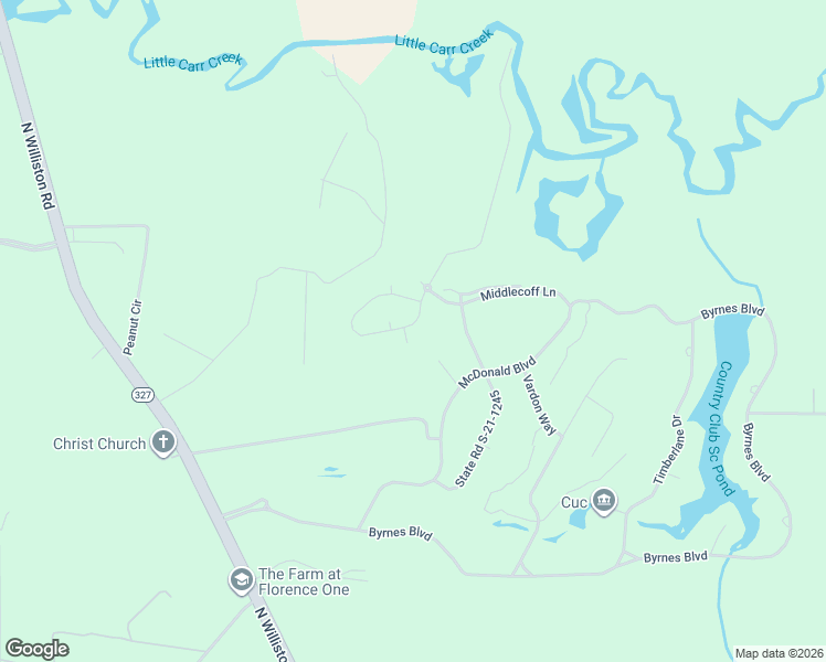 map of restaurants, bars, coffee shops, grocery stores, and more near 2424 Ben Hogan Circle in Florence