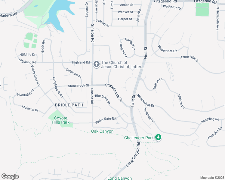map of restaurants, bars, coffee shops, grocery stores, and more near 630 Stonebrook Street in Simi Valley