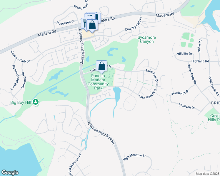 map of restaurants, bars, coffee shops, grocery stores, and more near 290 Ridgeton Lane in Simi Valley