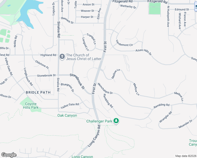 map of restaurants, bars, coffee shops, grocery stores, and more near 941 Nonchalant Drive in Simi Valley