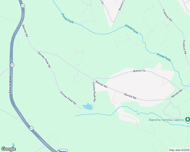 map of restaurants, bars, coffee shops, grocery stores, and more near 2906 Burton Circle in Gainesville