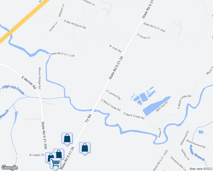 map of restaurants, bars, coffee shops, grocery stores, and more near 2510 TV Road in Florence