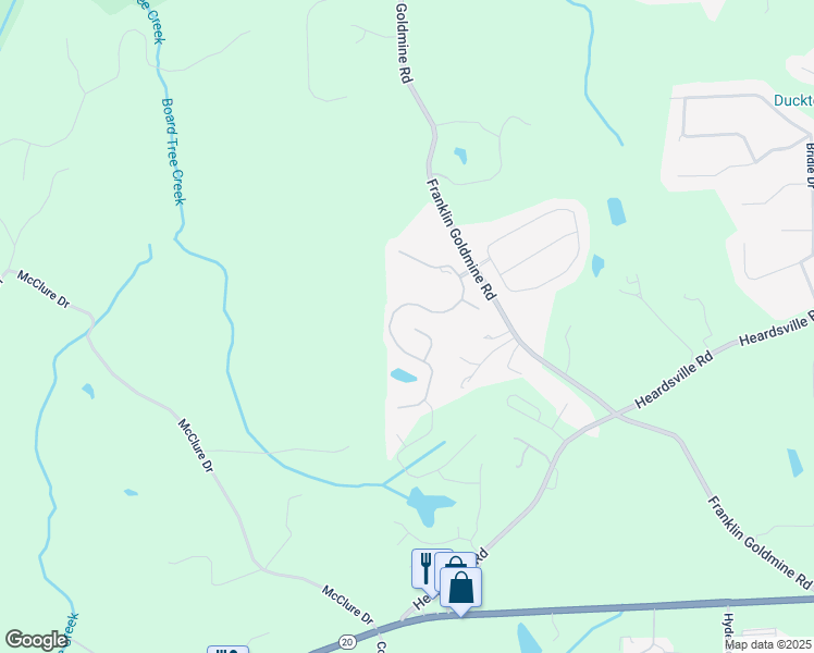 map of restaurants, bars, coffee shops, grocery stores, and more near 5985 Hidden Ridge Court in Cumming
