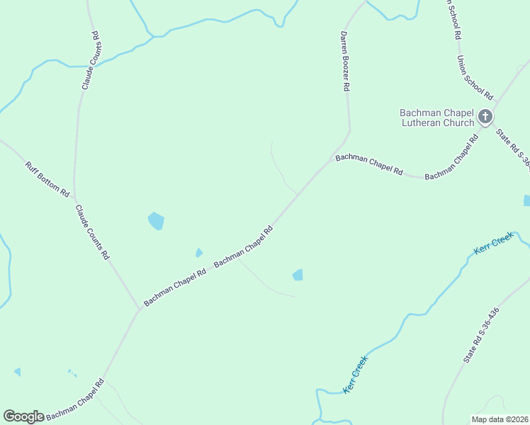 map of restaurants, bars, coffee shops, grocery stores, and more near 2100 Bachman Chapel Road in Prosperity