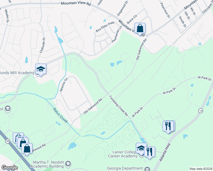 map of restaurants, bars, coffee shops, grocery stores, and more near in Gainesville
