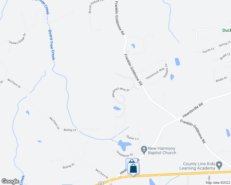 map of restaurants, bars, coffee shops, grocery stores, and more near 5745 Winding Lakes Drive in Cumming