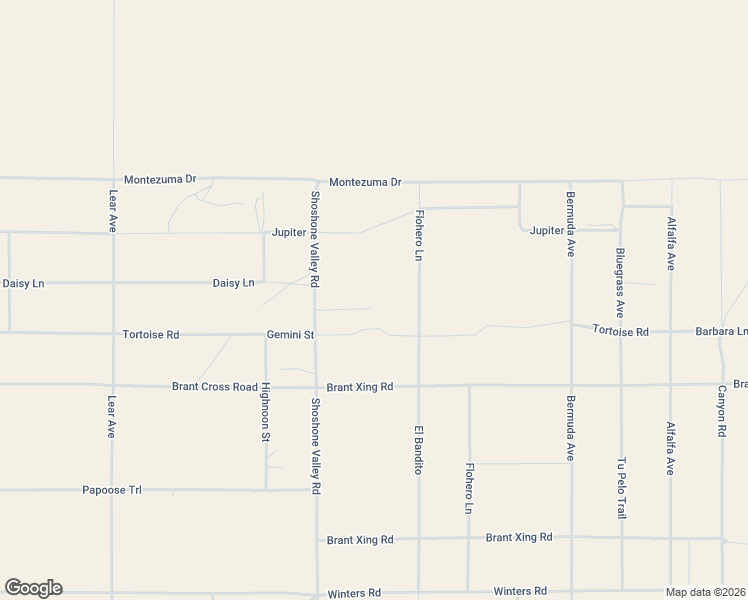 map of restaurants, bars, coffee shops, grocery stores, and more near 69886 Warren Lane in Twentynine Palms