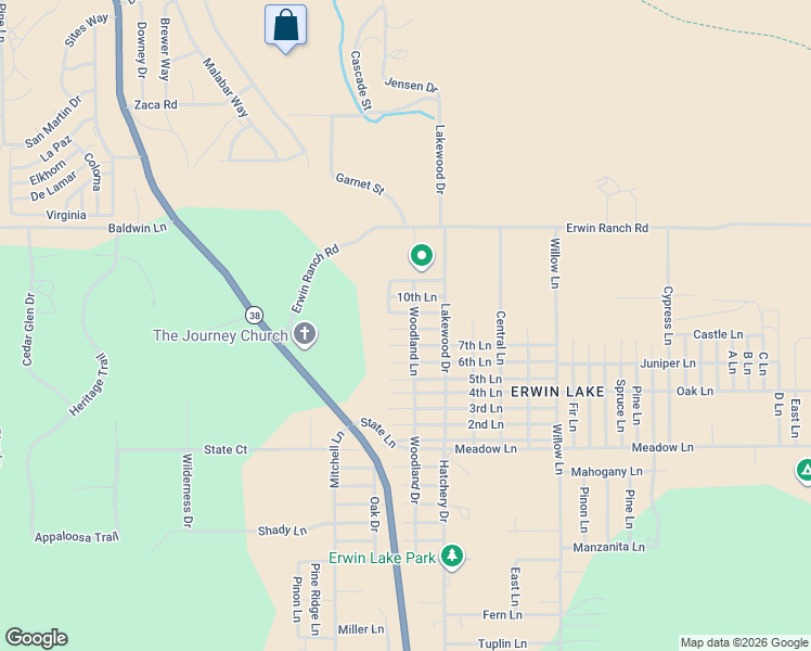 map of restaurants, bars, coffee shops, grocery stores, and more near 2063 8th Ln in Big Bear City
