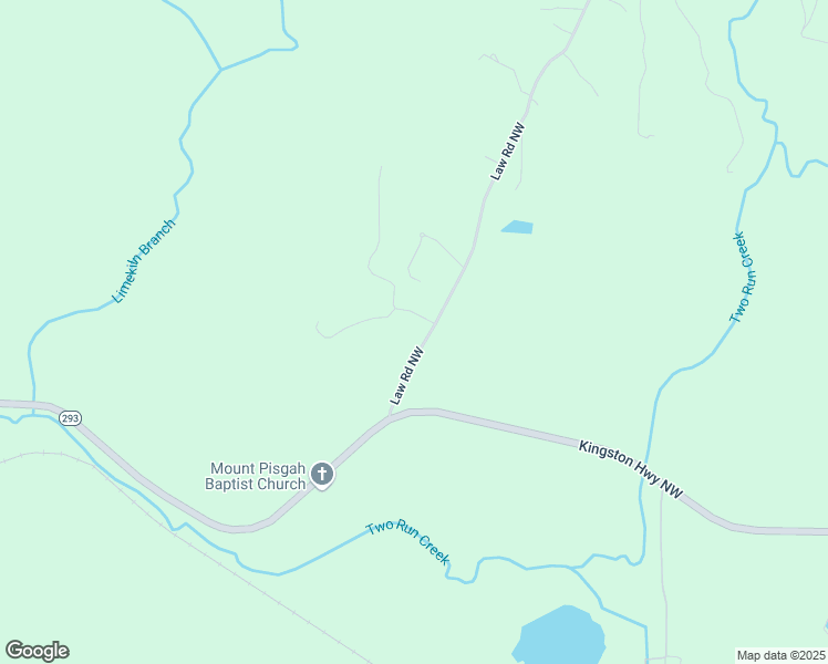 map of restaurants, bars, coffee shops, grocery stores, and more near 584 Law Road Northwest in Cartersville