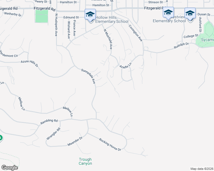 map of restaurants, bars, coffee shops, grocery stores, and more near 1863 Prance Court in Simi Valley