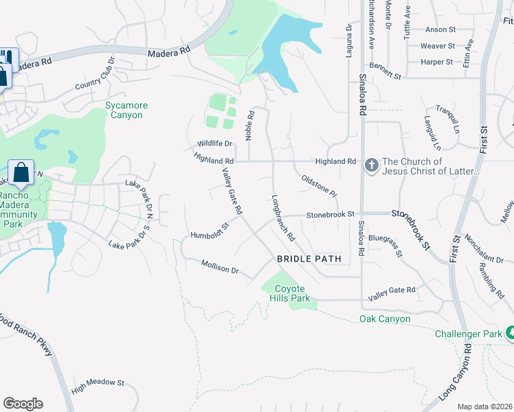 map of restaurants, bars, coffee shops, grocery stores, and more near 209 Rangely Court in Simi Valley