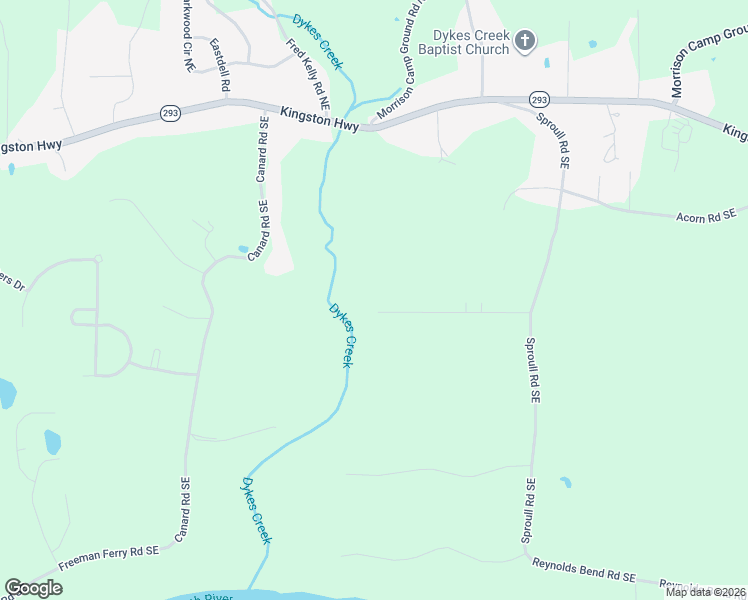 map of restaurants, bars, coffee shops, grocery stores, and more near 36 Mountain Creek Drive Southeast in Rome
