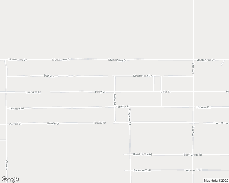 map of restaurants, bars, coffee shops, grocery stores, and more near Daisy Lane in Twentynine Palms