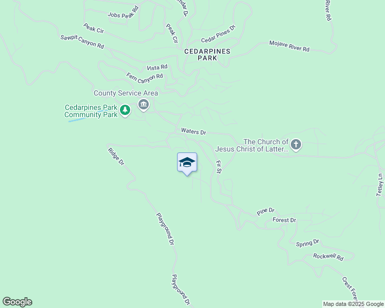 map of restaurants, bars, coffee shops, grocery stores, and more near 319 Triangle Nook Road in Crestline