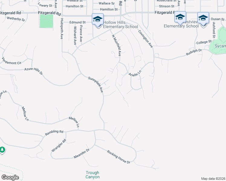 map of restaurants, bars, coffee shops, grocery stores, and more near 1863 Prance Court in Simi Valley