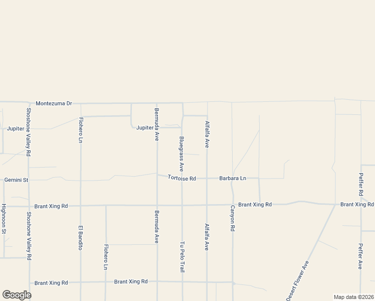map of restaurants, bars, coffee shops, grocery stores, and more near 290 Bluegrass Avenue in Twentynine Palms