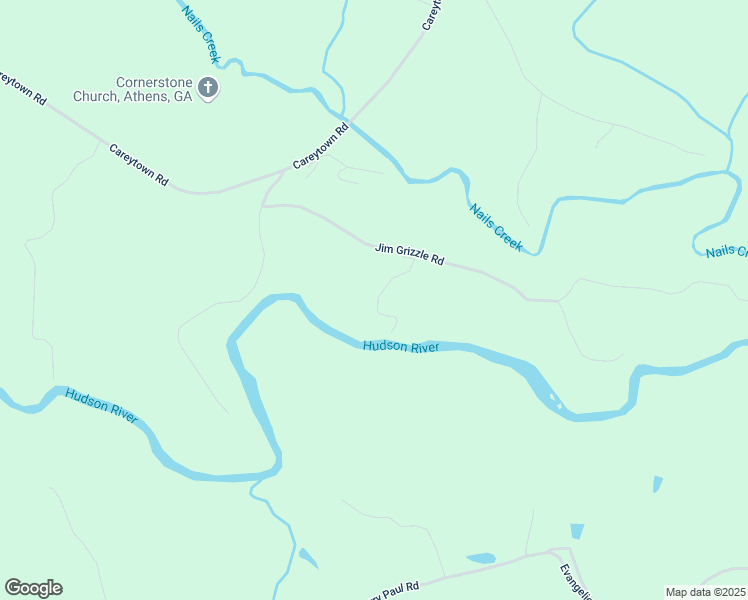 map of restaurants, bars, coffee shops, grocery stores, and more near 414 Jim Grizzle Road in Royston