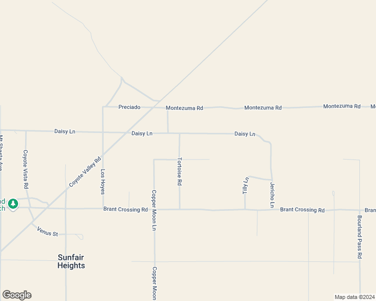 map of restaurants, bars, coffee shops, grocery stores, and more near 66621 Daisy Lane in Joshua Tree