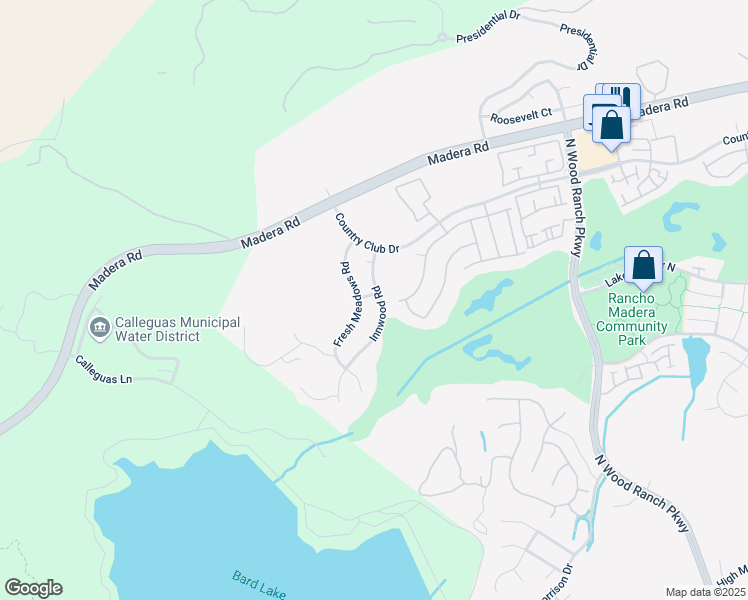map of restaurants, bars, coffee shops, grocery stores, and more near 493 Innwood Road in Simi Valley