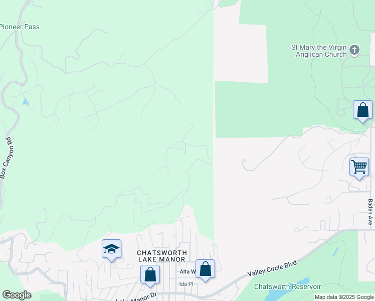 map of restaurants, bars, coffee shops, grocery stores, and more near 500 Thompson Avenue in Ventura County