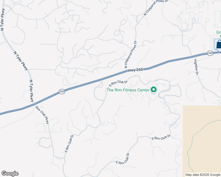 map of restaurants, bars, coffee shops, grocery stores, and more near South Crescent Moon in Payson