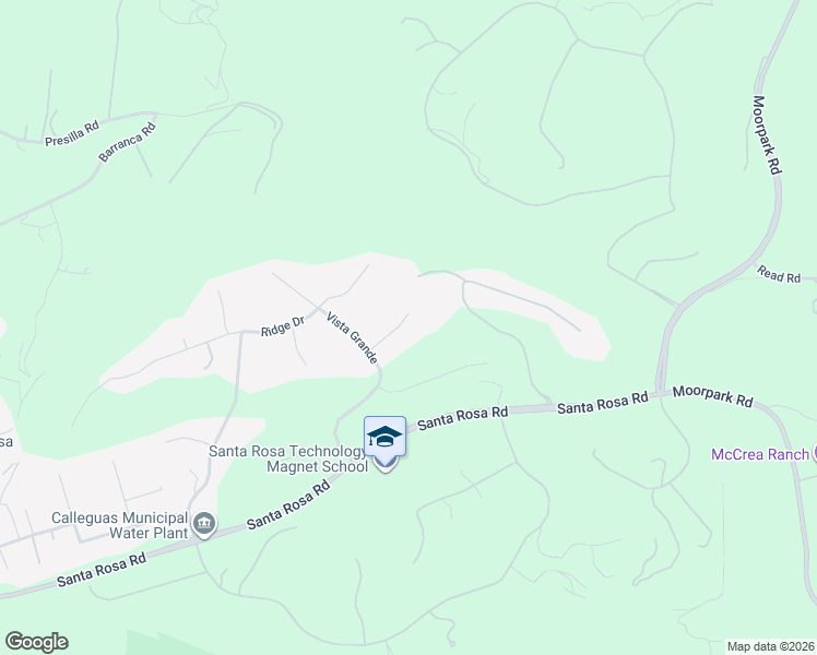 map of restaurants, bars, coffee shops, grocery stores, and more near 13014 Rancho Vista Court in Santa Rosa Valley