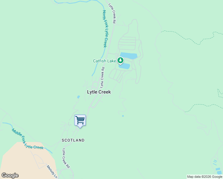 map of restaurants, bars, coffee shops, grocery stores, and more near 14298 Club View Drive in Lytle Creek