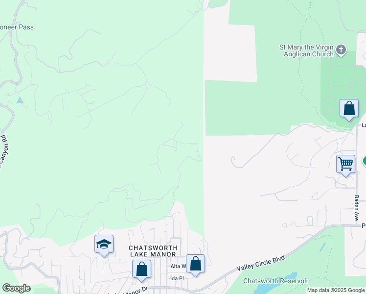 map of restaurants, bars, coffee shops, grocery stores, and more near 500 Thompson Avenue in Ventura County